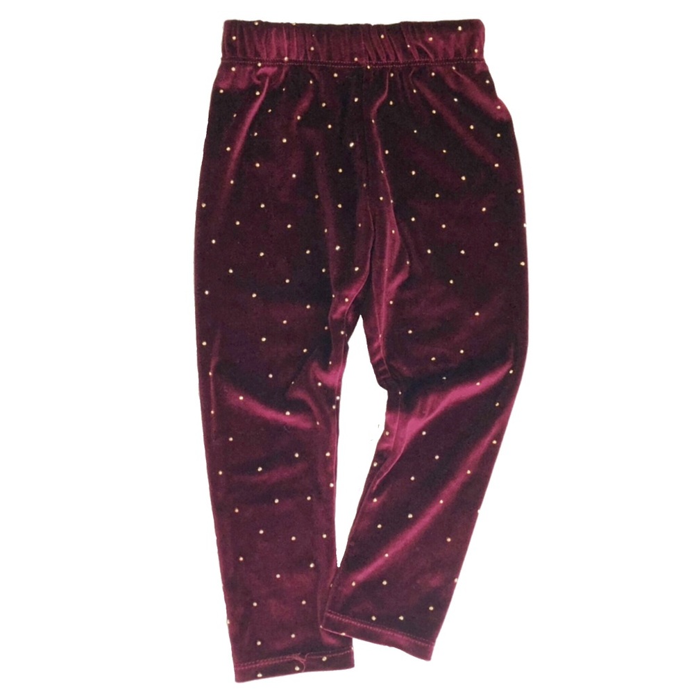 Zara Velvet Wine Leggings SZ 4
